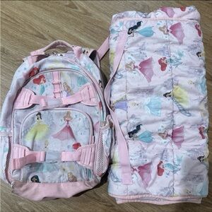 Pottery Barn Kids Disney Princess Backpack and Nap Mat